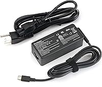 Vista 7 de Repuesto para cargador de portátil HP de 45 W, adaptador de corriente de 19.5 V 2.31 A compatible con HP Pavilion 11 13 14 15 fuente de alimentación