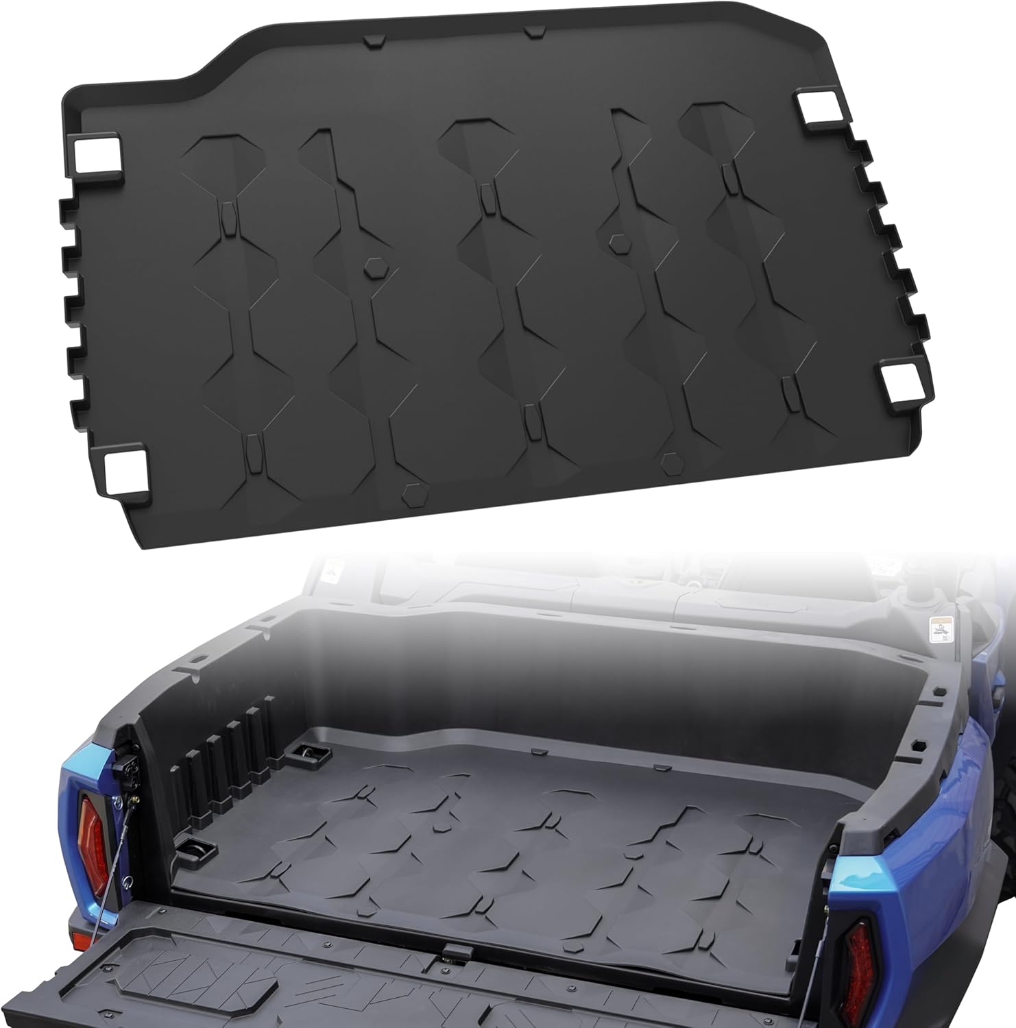 TPE Cargo Liner for Can-Am Commander 2021-2023, Rubber Rear Cargo Bed Mat All Weather Protector Slush Liner for Can-Am Commander Max 2021 2022 2023 Accessories
