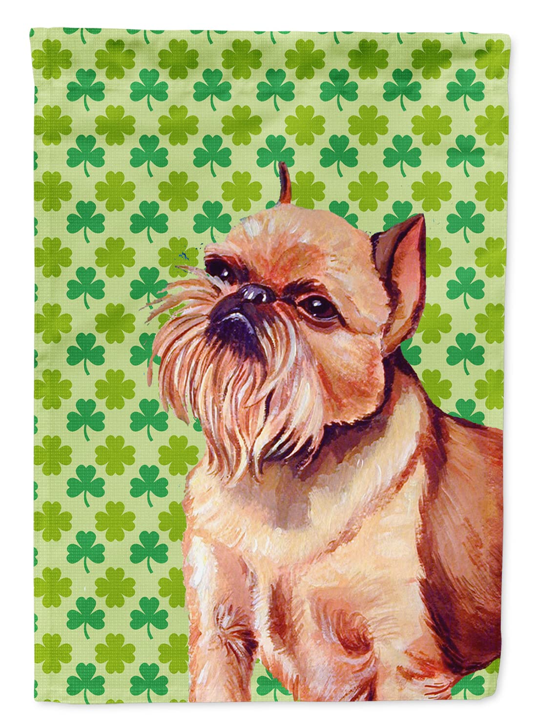 Drapeau Brussels Griffon St Patrick Caroline's Treasures petit format multicolore pour jardin