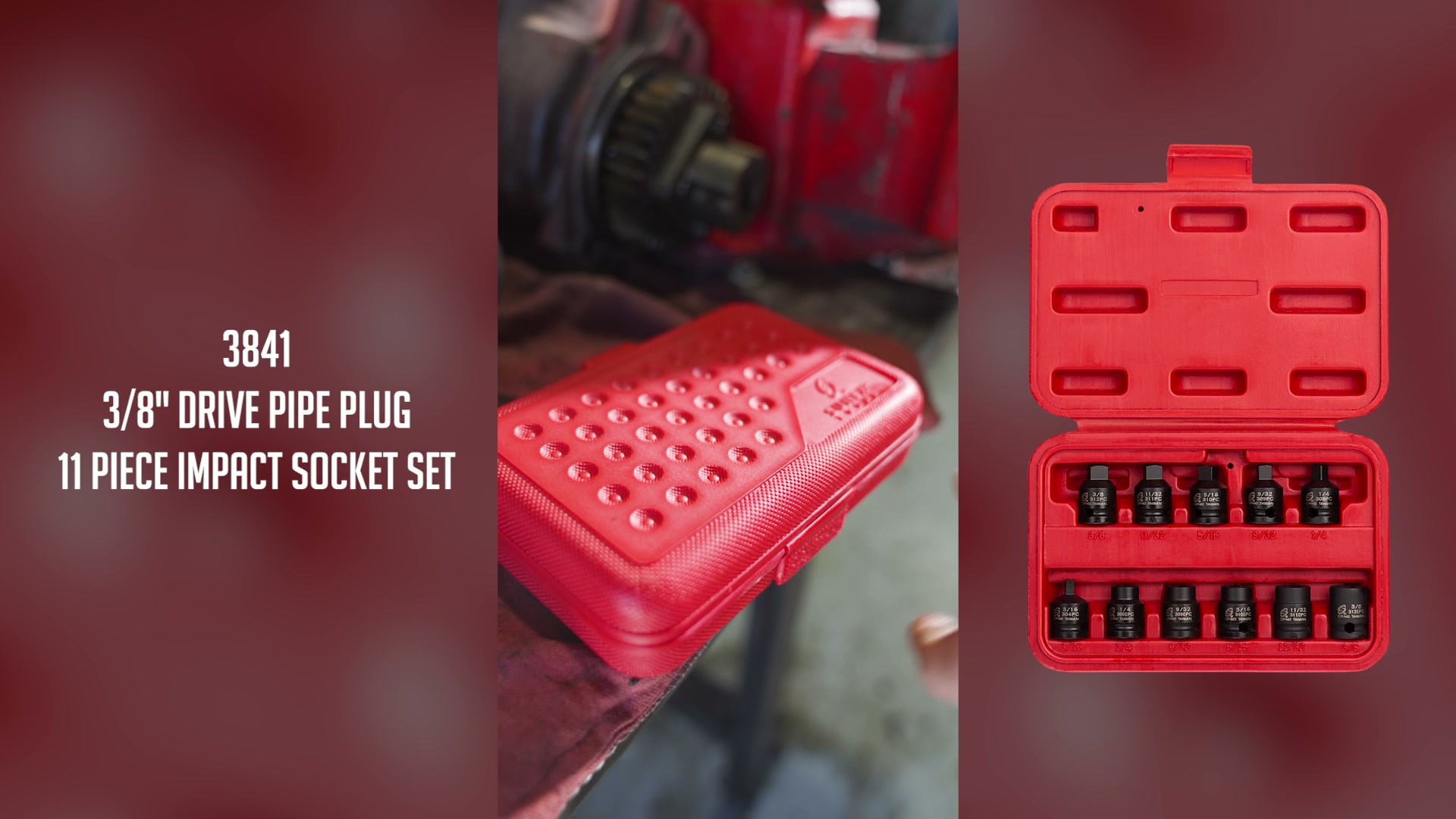 Amazon.com: SUNEX TOOLS 3841, 3/8 Inch Drive Pipe Plug Socket Set