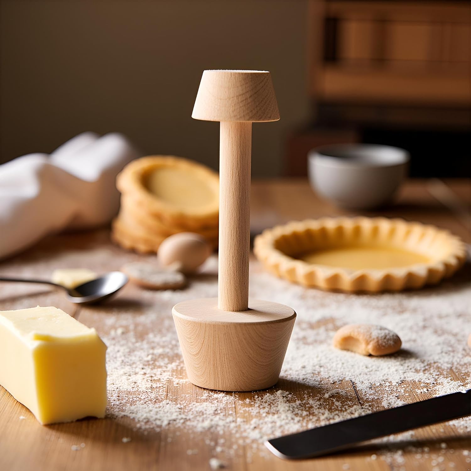 Jinshining Tart Tamper Pastry Tamper...