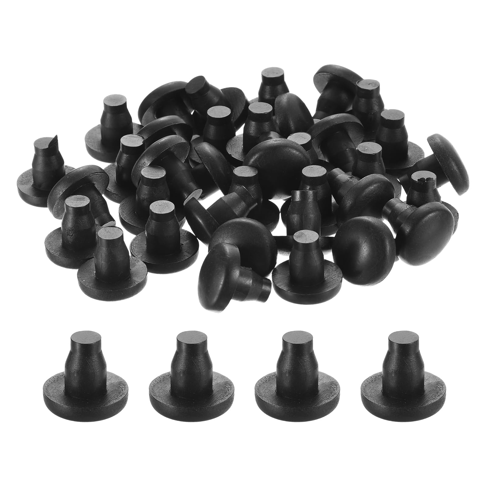 Pare-chocs de table en verre en caoutchouc noir haute densité uxcell par 56