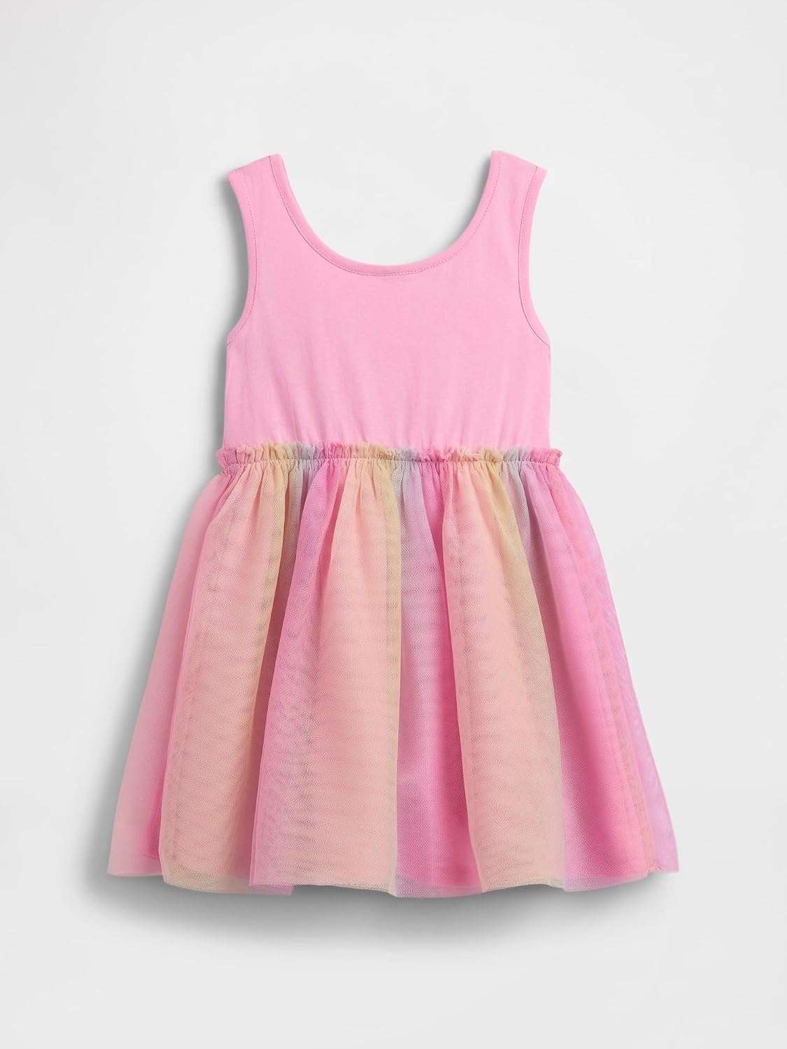 Gap Baby Girls' Knit to Woven Tulle Dress