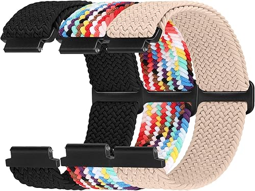 Miniatura 9 de FTYQUEE Correas de reloj de nailon trenzadas compatibles con correas de reloj de 0.630 in, 0.709 in, 0.748 in, 0.787 in, 0.866 in, correa de