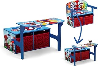 Delta Children Kids Convertible Activity Bench - Greenguard Gold Certified, Marvel Spidey and His Amazing Friends
