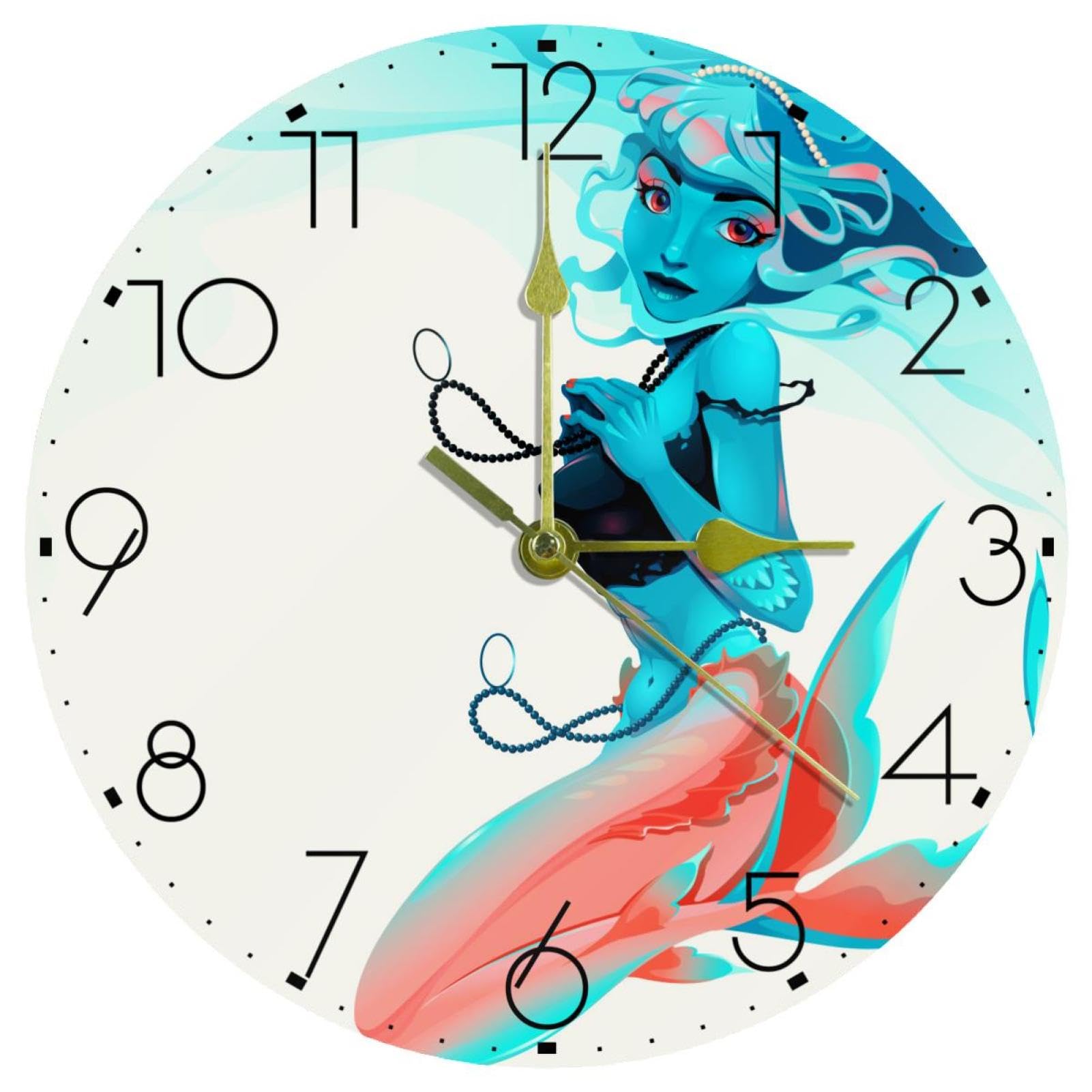 Horloge murale silencieuse pour cuisine et salon fonctionnant sur pile