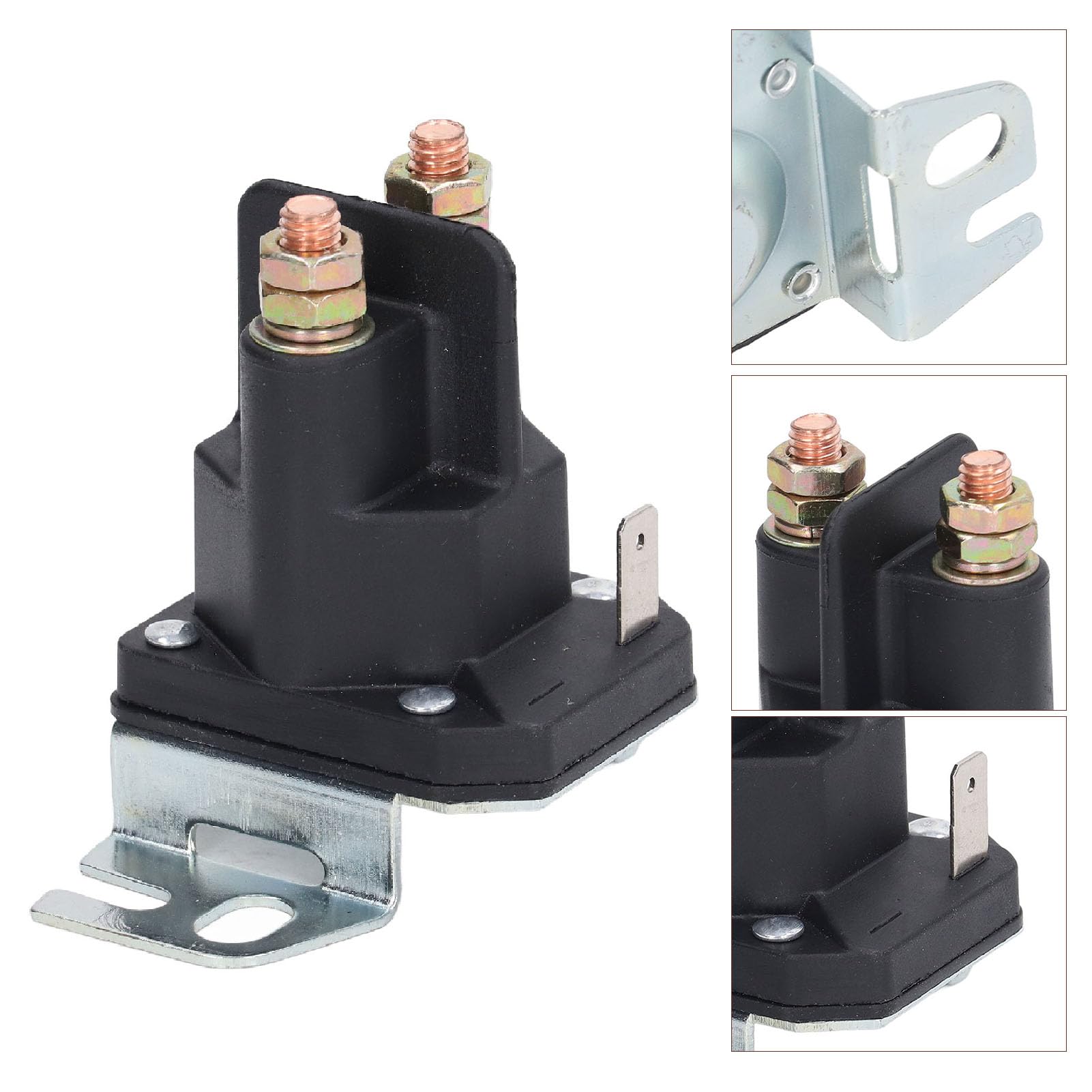 Solénoïde De Démarreur 691656 555375GS 790951, Relais De Démarreur De Tondeuse à Gazon, Interrupteur Solénoïde pour Remplacement 12V