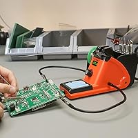 Vista 9 de YIHUA 926 III - Kit de estación de hierro de soldar con pantalla LED de 60W, 2 manos auxiliares, 6 puntas de hierro adicionales, rollo de soldadura