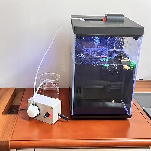 Miniatura 3 de Gikfun Bomba dosificadora peristáltica ajustable de 12 V Bomba dosificadora de líquido con adaptador para acuario laboratorio analítico EK1960