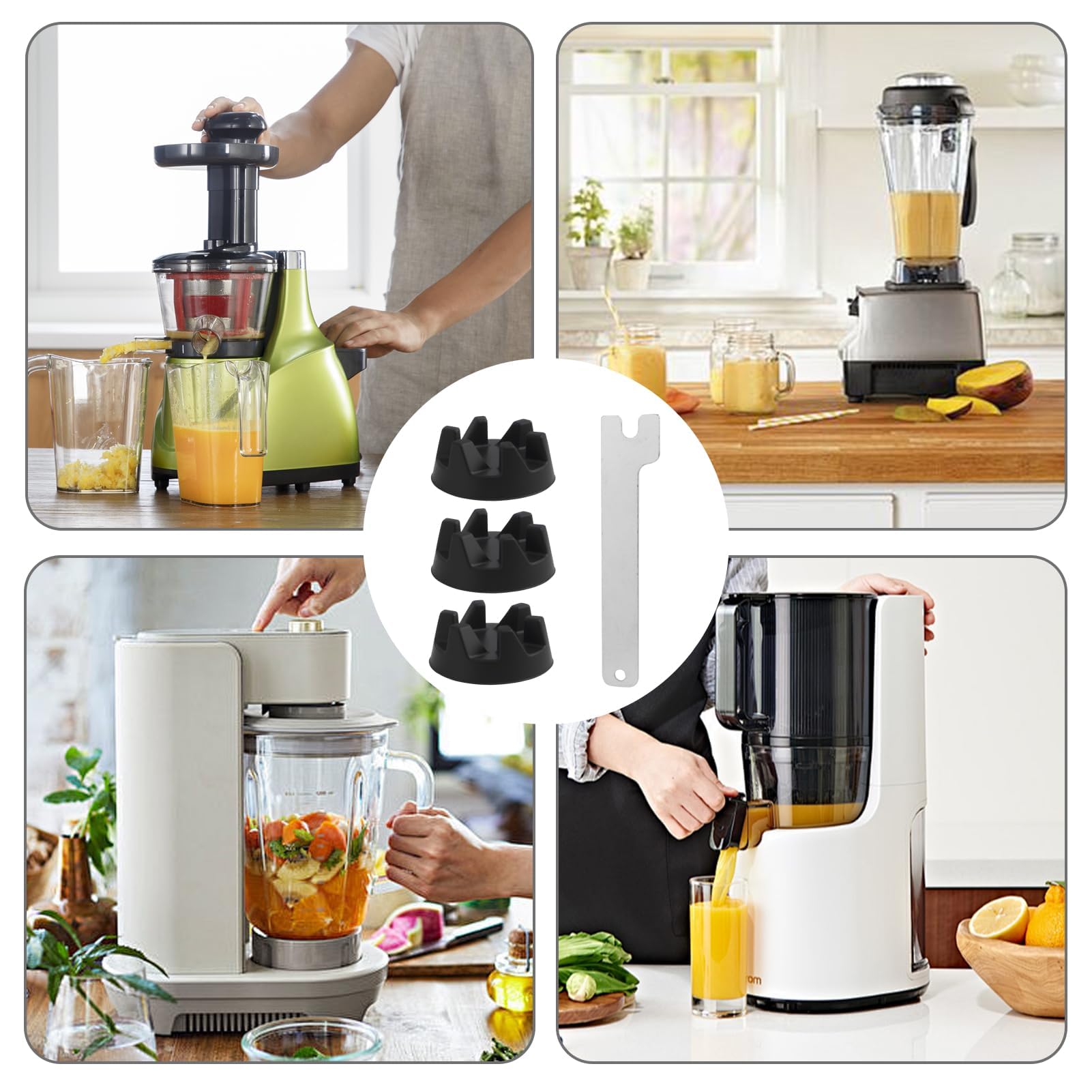 Pièces De Rechange Pour Mixeur De Cuisine Blanc, 2... - Grandado