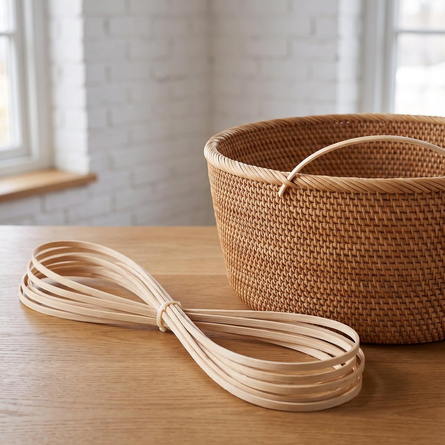 Semi Round Cane Edging Strip for DIY Basket Weaving Projects 7mm