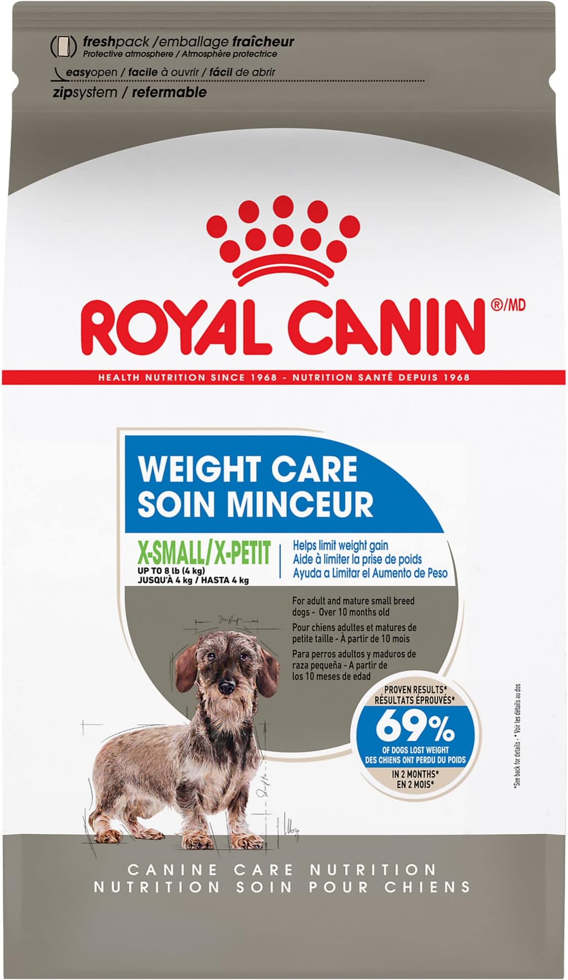 Canine Care Nutrition X-Small Weight Care Adult Dry Dog Food, 2.2 lb Bag