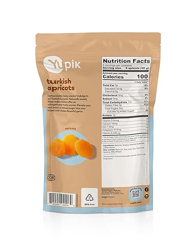 Miniatura 9 de Yupik Albaricoques turcos secos, 2.2 libras (35.2 onzas), frutas secas, albaricoques sin hueso, sin azúcar añadido, naturalmente dulces, sin aceite