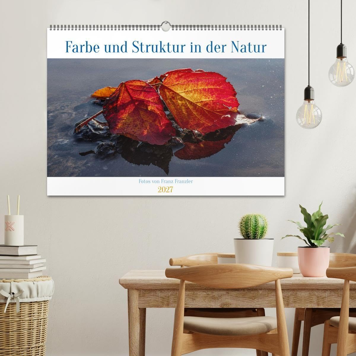 Farbe und Struktur in der Natur (Wandkalender 2027 DIN A2 quer), CALVENDO Monatskalender: Abwechsend farbenfrohe Details aus der Natur (CALVENDO Natur)