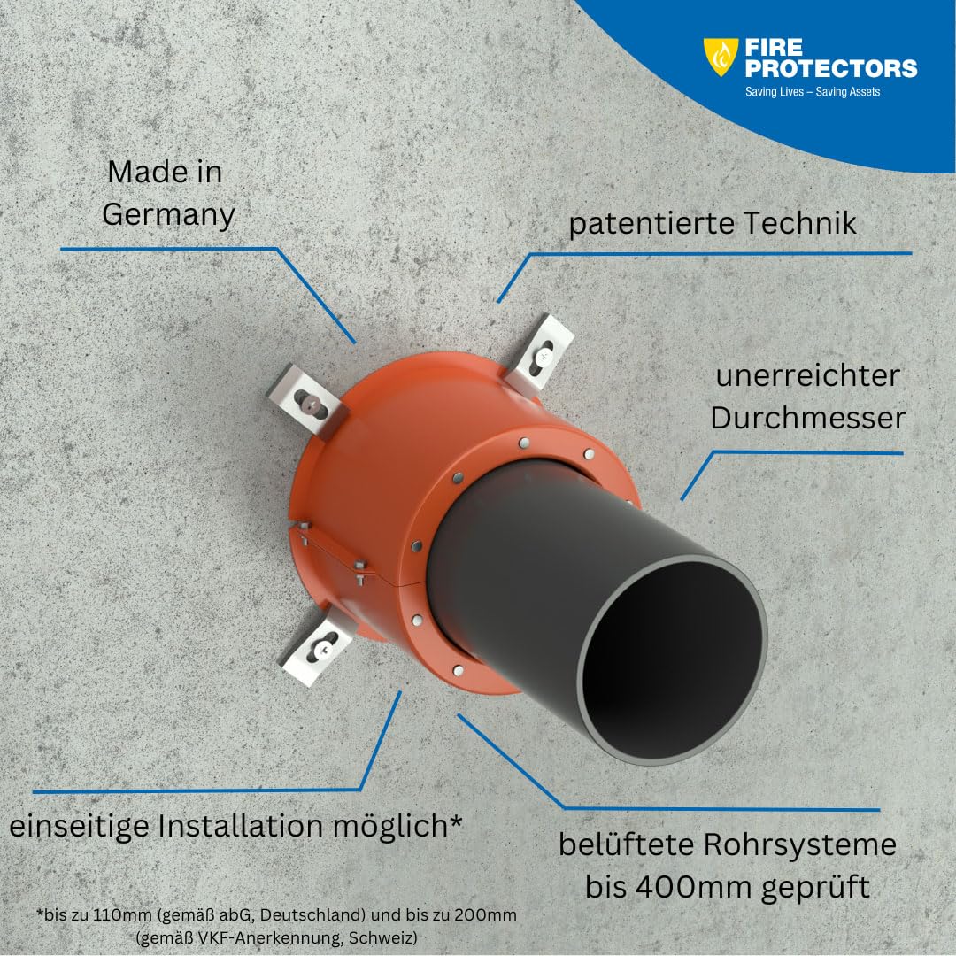 KBS Pipe Seal M 160 Brandschutzmanschette für 160er Rohr