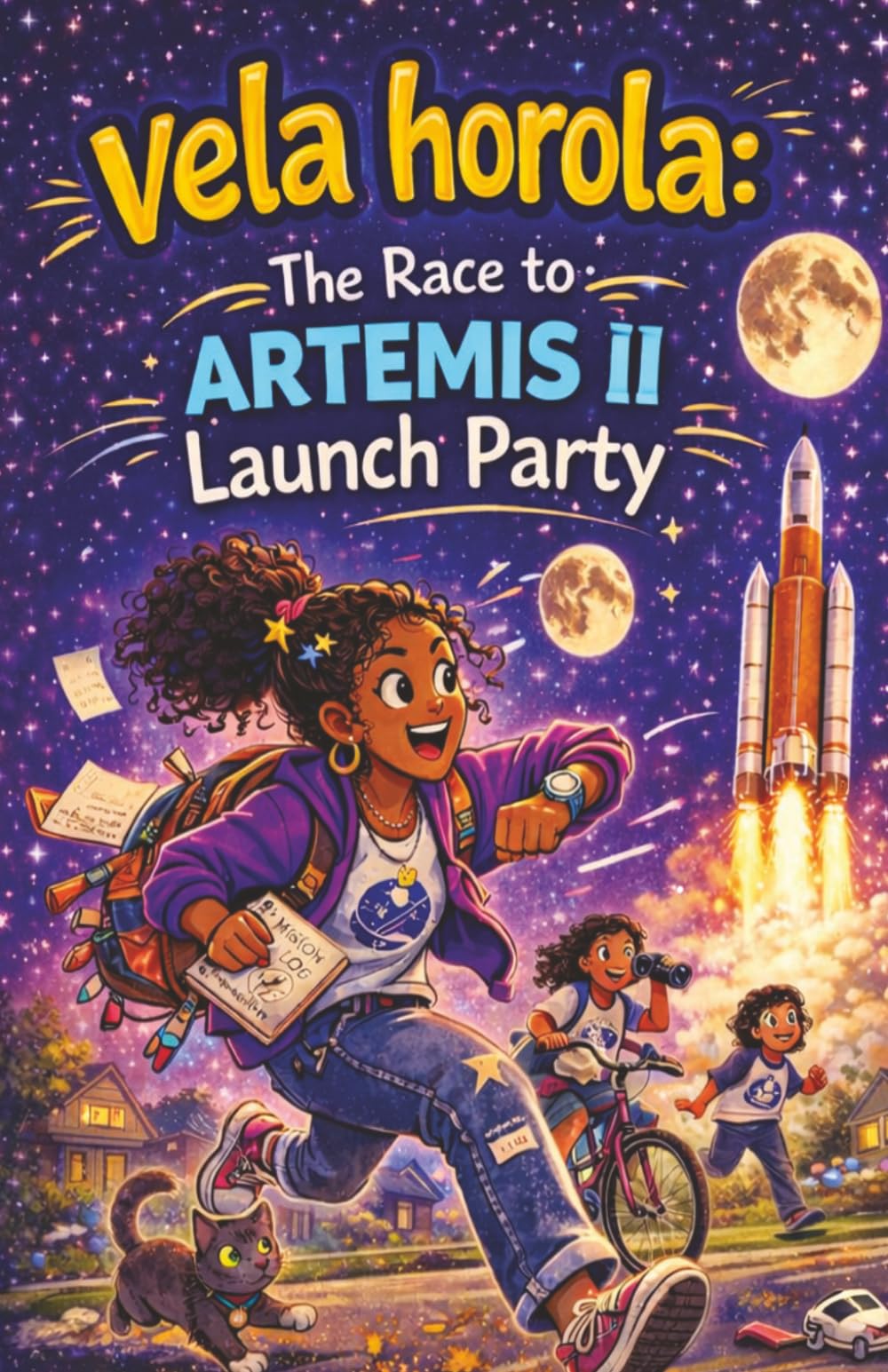 Vela Horola: The Race to Artemis II Launch Party: A Fast-Paced Adventure on the Way to an Epic Rocket Launch to the Moon (Vela Horola Adventures)