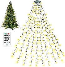 litogo Christmas Tree Lights 400 LED Mains Powered, Warm White Xmas String Lighting 2m*16 Lines for 5-9ft Christmas Tree, Easy to Install Fairy Lights Decoration for Indoor/Outdoor