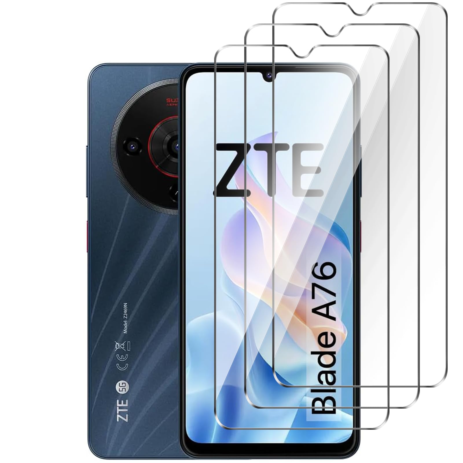 Cadorabo Pellicola Protettiva compatibile con ZTE Blade L3 in ELEVATA TRASPARENZA - Vetro di protezione del display (Tempered) con durezza 9H con compatibilità 3D touch