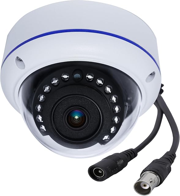 180 Degree Wide Angle Analog CCTV Camera HD 1080P 4-in-1 (TVI/AHD/CVI/960H CVBS BNC) Security Dome Camera Outdoor Indoor Metal Housing