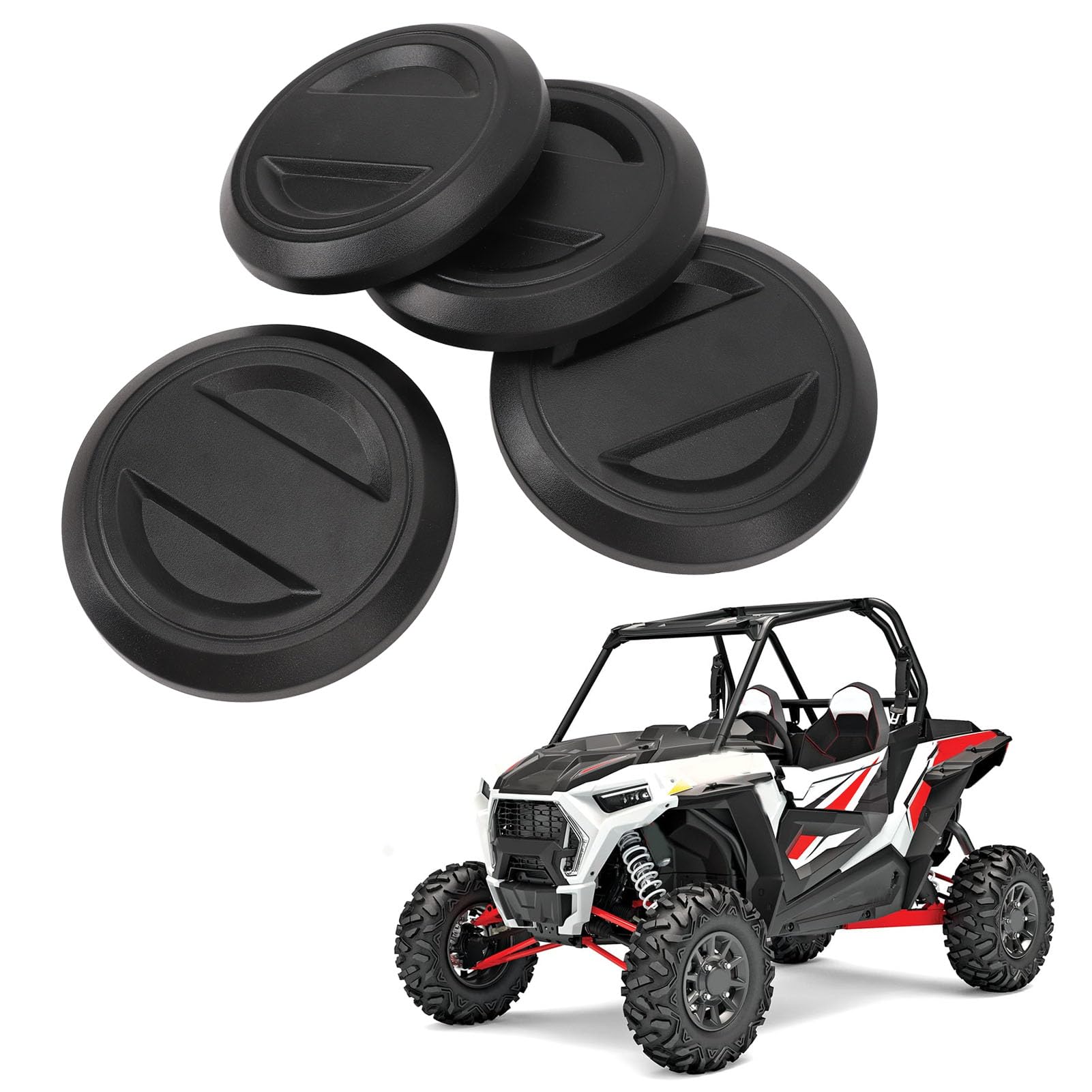 Srliya 4Pcs Moyeu De Roue Center Cap 1522872 ‑ 655 De Protection Résistant À La Chaleur Roue Pneu Moyeu Rim Cap Couverture Remplacement pour RS1 XP 1000 XP Turbo