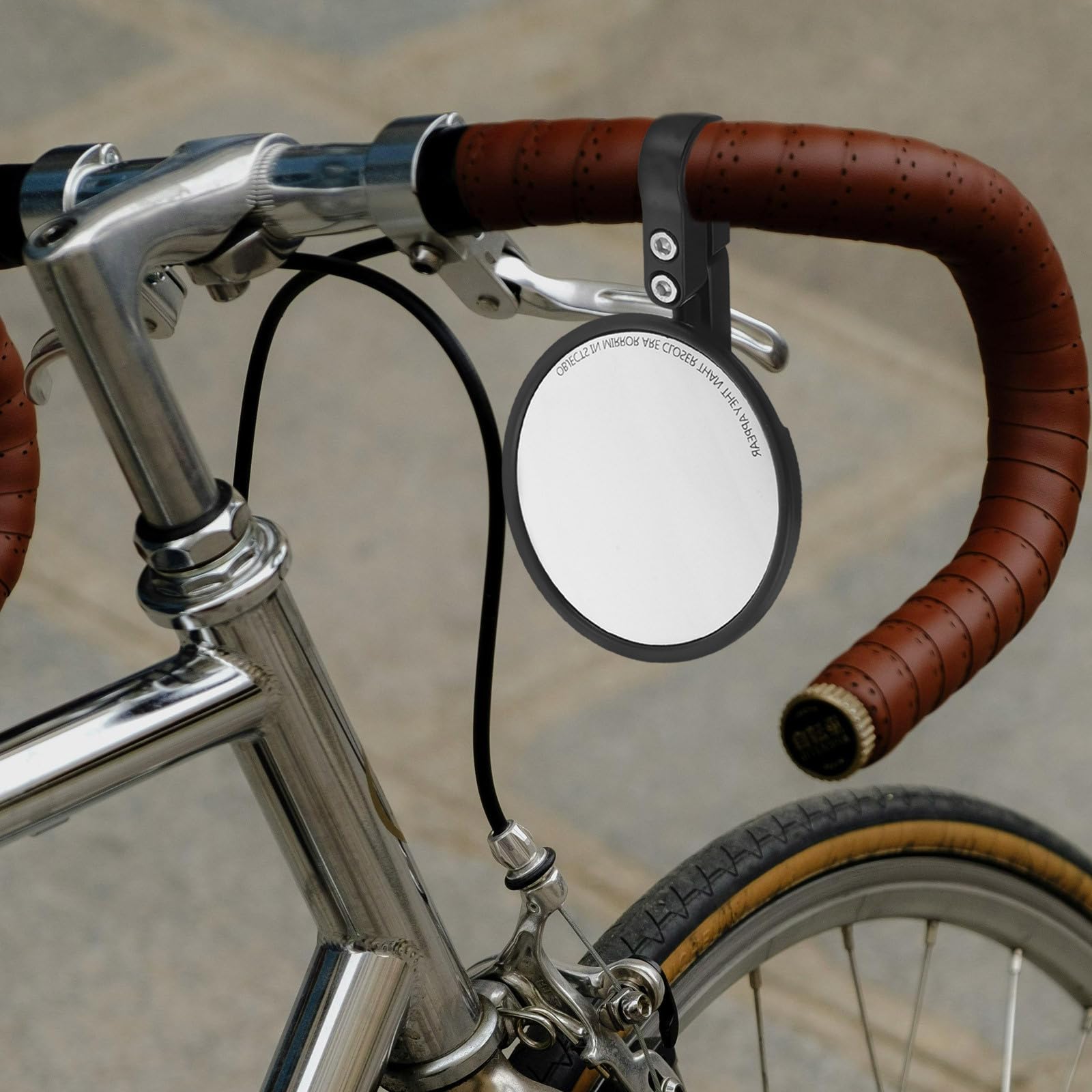 Rétroviseurs de Vélo pour Guidon 2 Pièces, Réglables et Pivotants, en Plastique et Verre, Légers et Sûrs, Adaptés pour Guidon de 22-24mm, pour Vtt