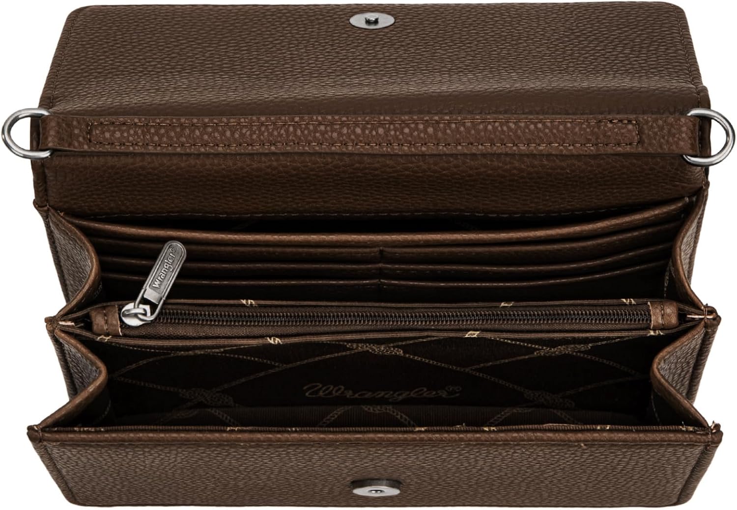 Wrangler Small Crossbody Wallet Purses RFID Trendy Purses for Women with Adjustable Straps - Image 5