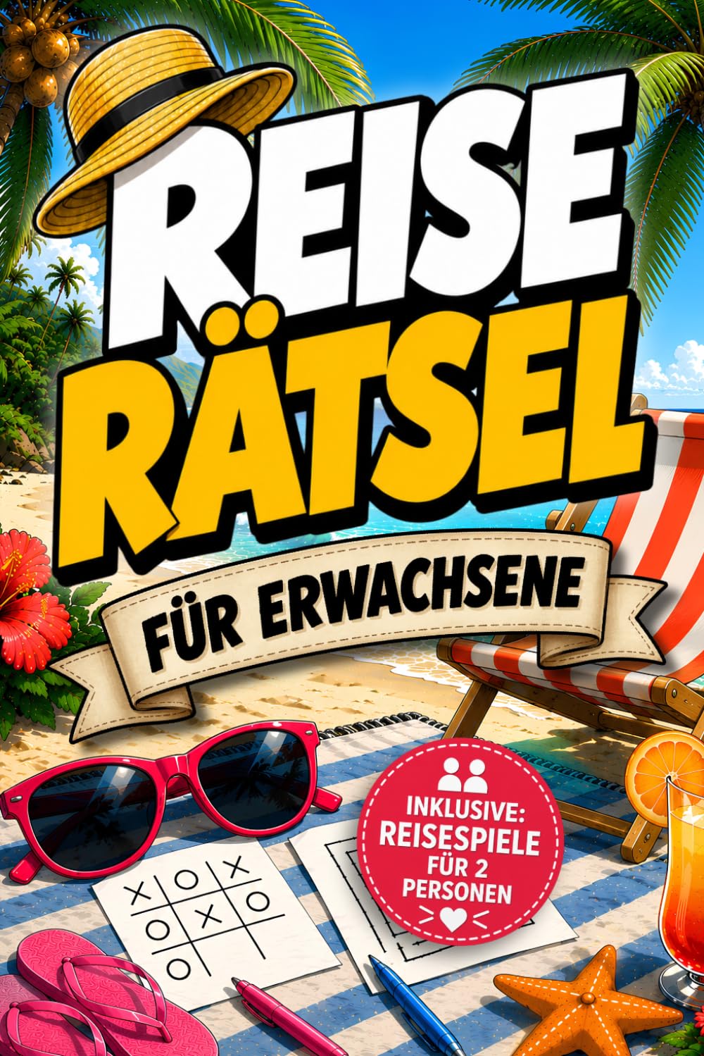 Reise-Rätsel für Erwachsene: Das Rätselbuch für den Urlaub und unterwegs – inklusive Reisespiele für 2 Personen