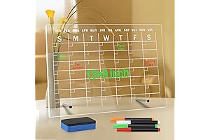 Crystal-Clear Desk Calendar: Elevate Your Organization