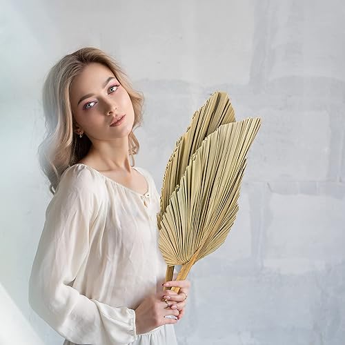 Miniatura 6 de Hojas de palma secas, decoración bohemia para bodas, ramos y el hogar, decoraciones de fiesta de hojas de palmera, flores bohemias versátiles,