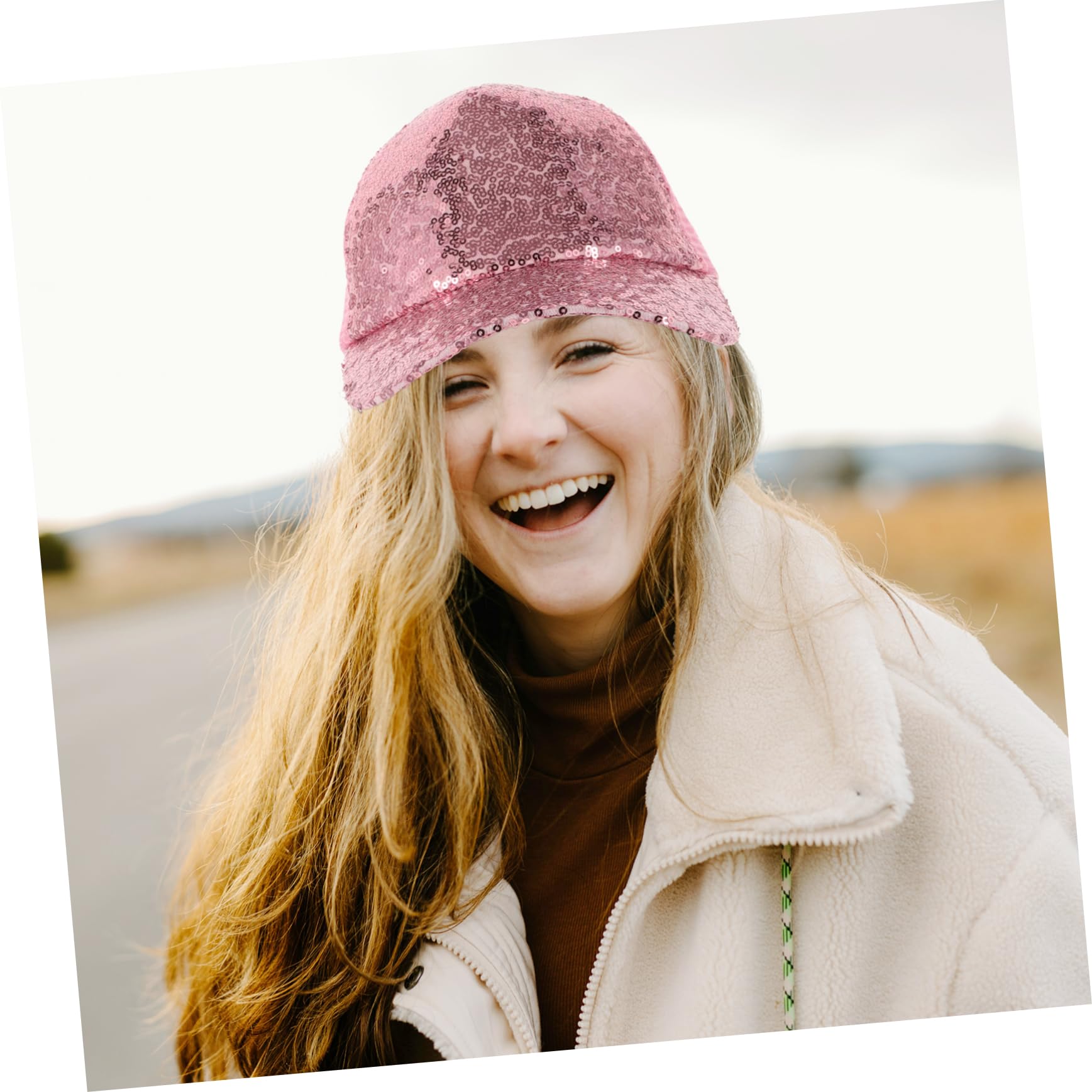 Entenschnabel-Netzhut Sonne Baseballkappen Damen-Baseballmützen Hut mit Flacher Krempe laufmütze sportmütze Baseballmütze für Erwachsene Baseballmütze für Frauen Polyester Rosa