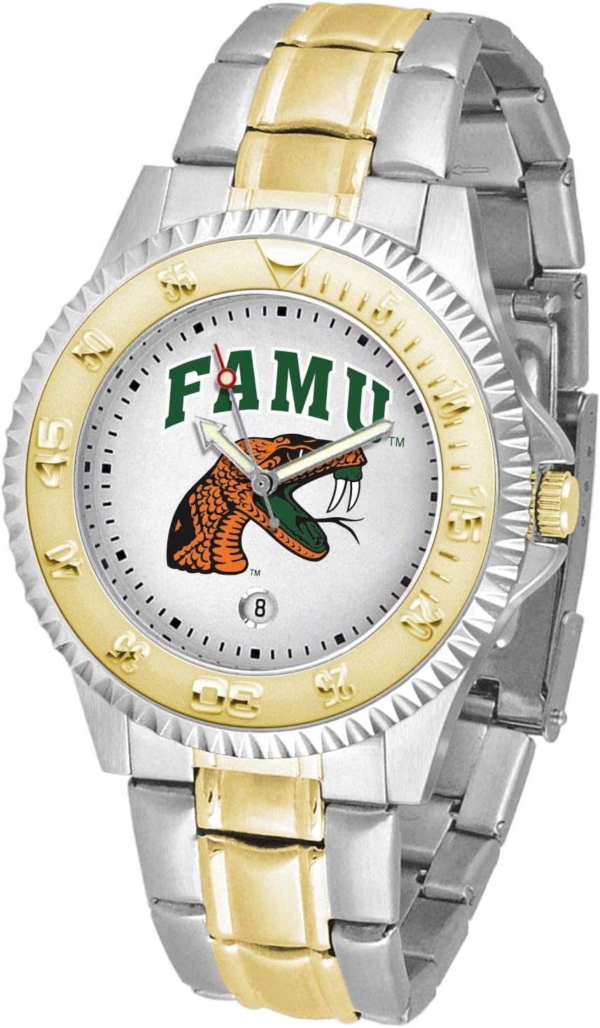 SunTime Florida A&M Rattlers Men's Competitor Steel Watch Two-Tone Gold/Silver