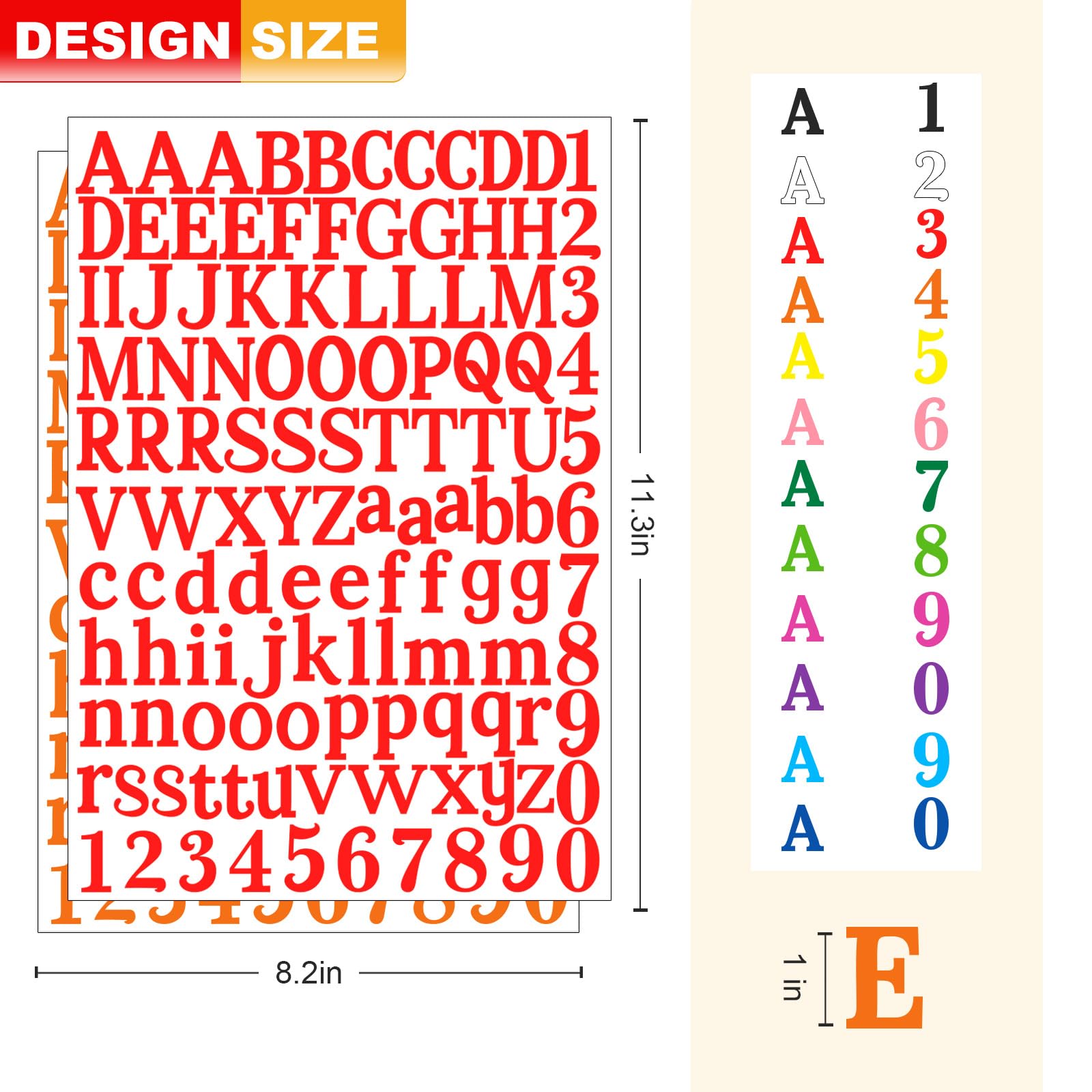 Amazon.com: WNYT 1210 Letter Stickers 10 Sheets Alphabet Stickers