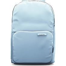 BREVITE The Backpack- Casual daypack backpacks for every function. Compact but spacious 18L aesthetic traveling backpack with laptop compartment. (Misty Blue)