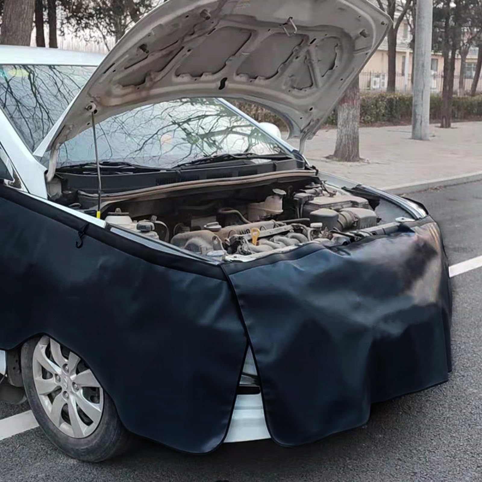Rierousy Schutzmatten für den Kotflügel, 3-teilig Autoreparatur Kotflügelschoner Magnetisch, Auto Kotflügel Großes Universalformat für Autos Oder SUVs