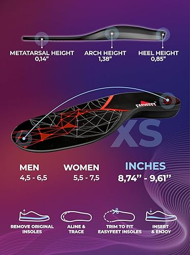 Miniatura 6 de Plantillas para zapatos para aliviar la fascitis plantar, inserciones de soporte de arco alto, para hombres y mujeres, plantillas ortopédicas para