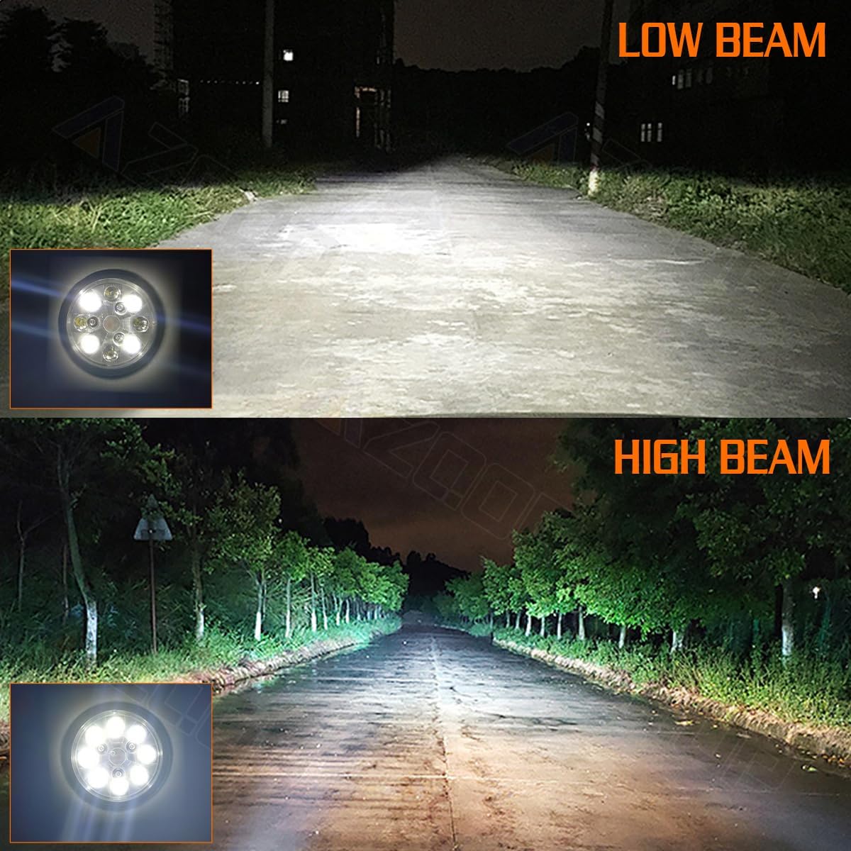 4.5" Round Led Work Light Compatible with Deere 4050 4250 4450 4650 RE336112, Farm Work Lights, Fender Lights LED Work Light, 6000K White, 1:1 Design, Pack of 1