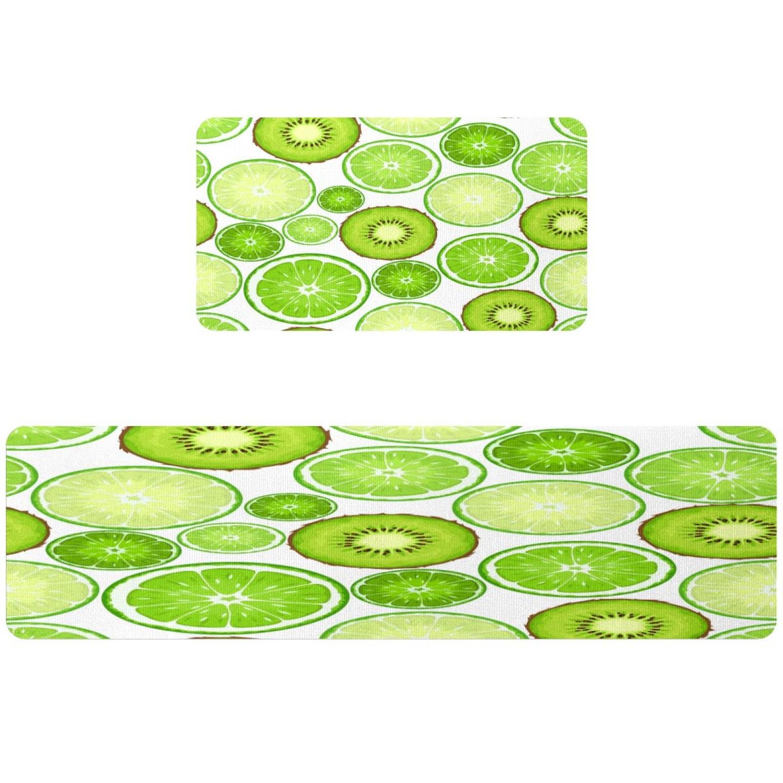 Alfombra para pasillo y cocina VAPOKF con frutas decorativas para un hogar limpio y alegre
