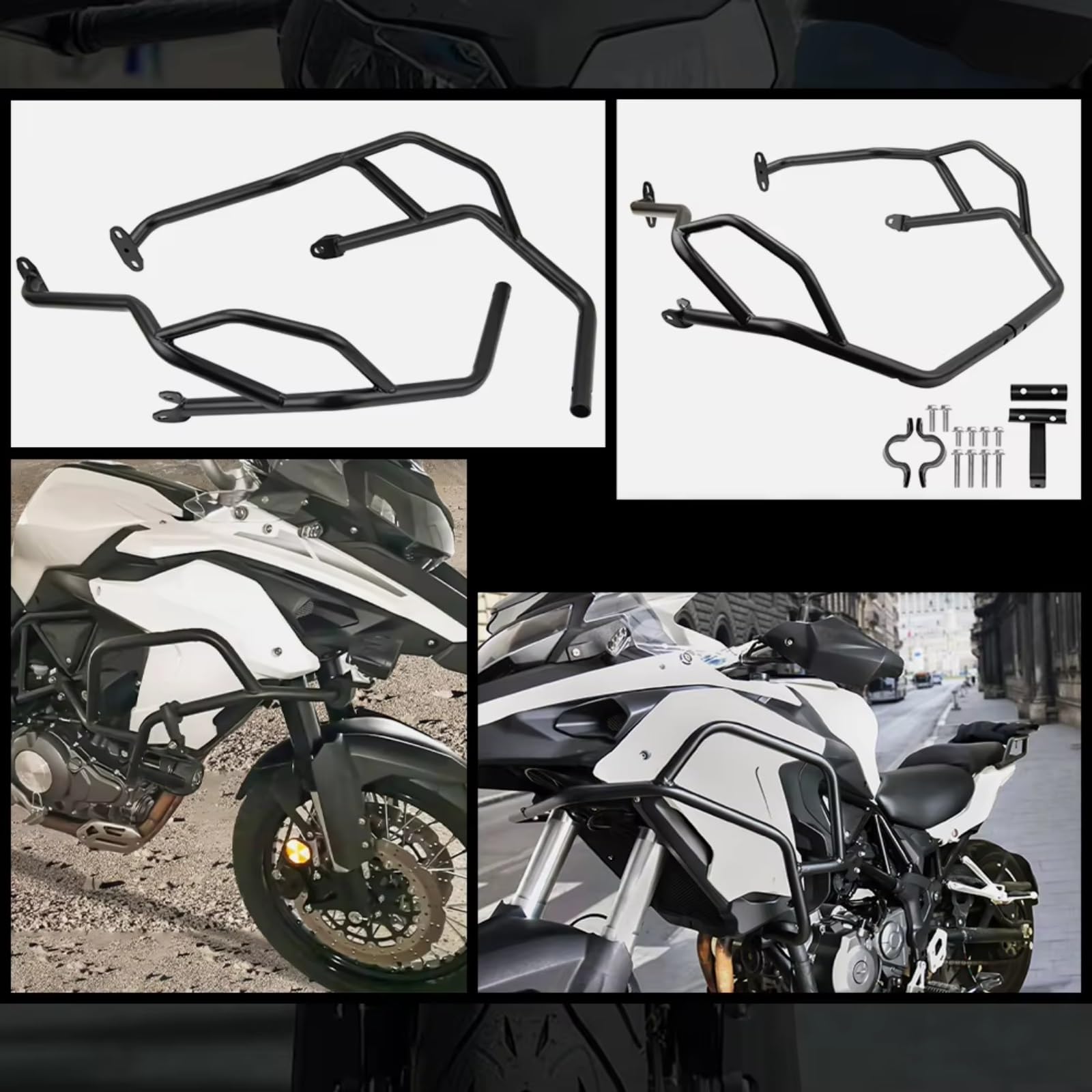 Paraurti Compatibile Con Benelli Per Trk502X 2021-2024 Motore Del Motociclo Guard Crash Bar Autostrada Paraurti Telaio Protezione
