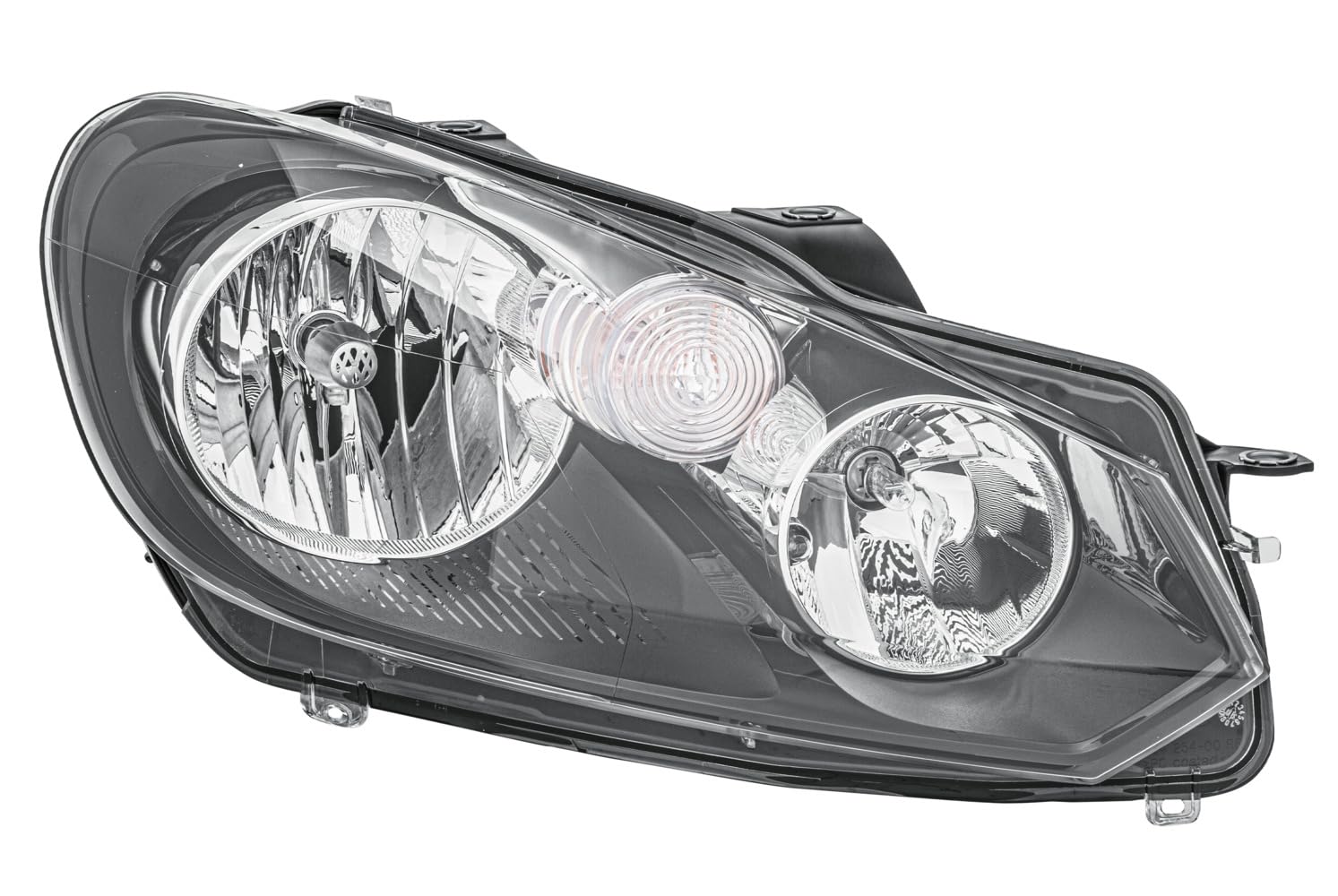 HELLA 1EG 009 901-221 Halogen Scheinwerfer - VW Golf 6 (5K1) - ECE/CCC - für Rechtsverkehr - rechts