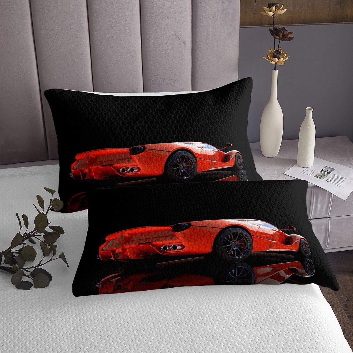 Set di copriletto per auto sportive da corsa con motivo estremo,copriletto trapuntato per auto,sport da competizione,auto,moderno,trapuntato,per camera240x220cm