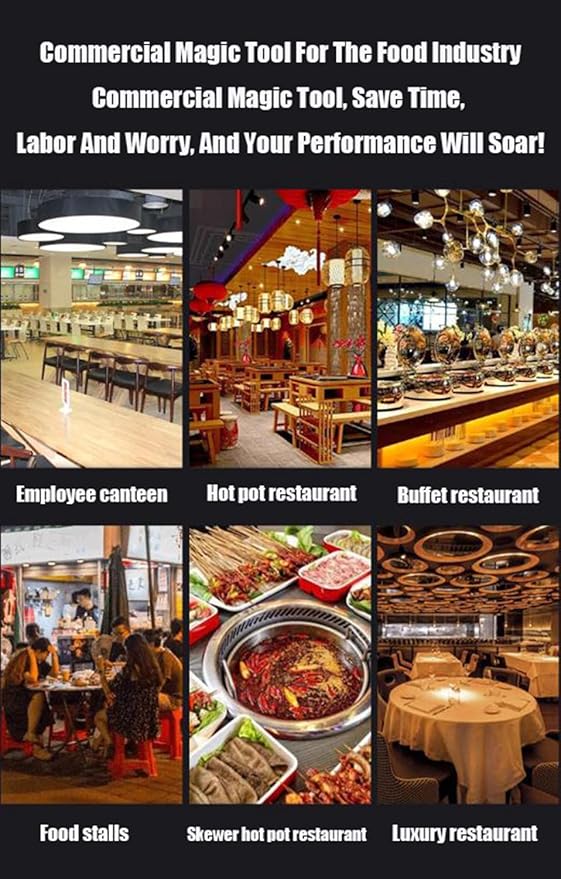 Máquina Mezcladora de Base para Hot Pot 40L, Acero Inoxidable miniatura 8