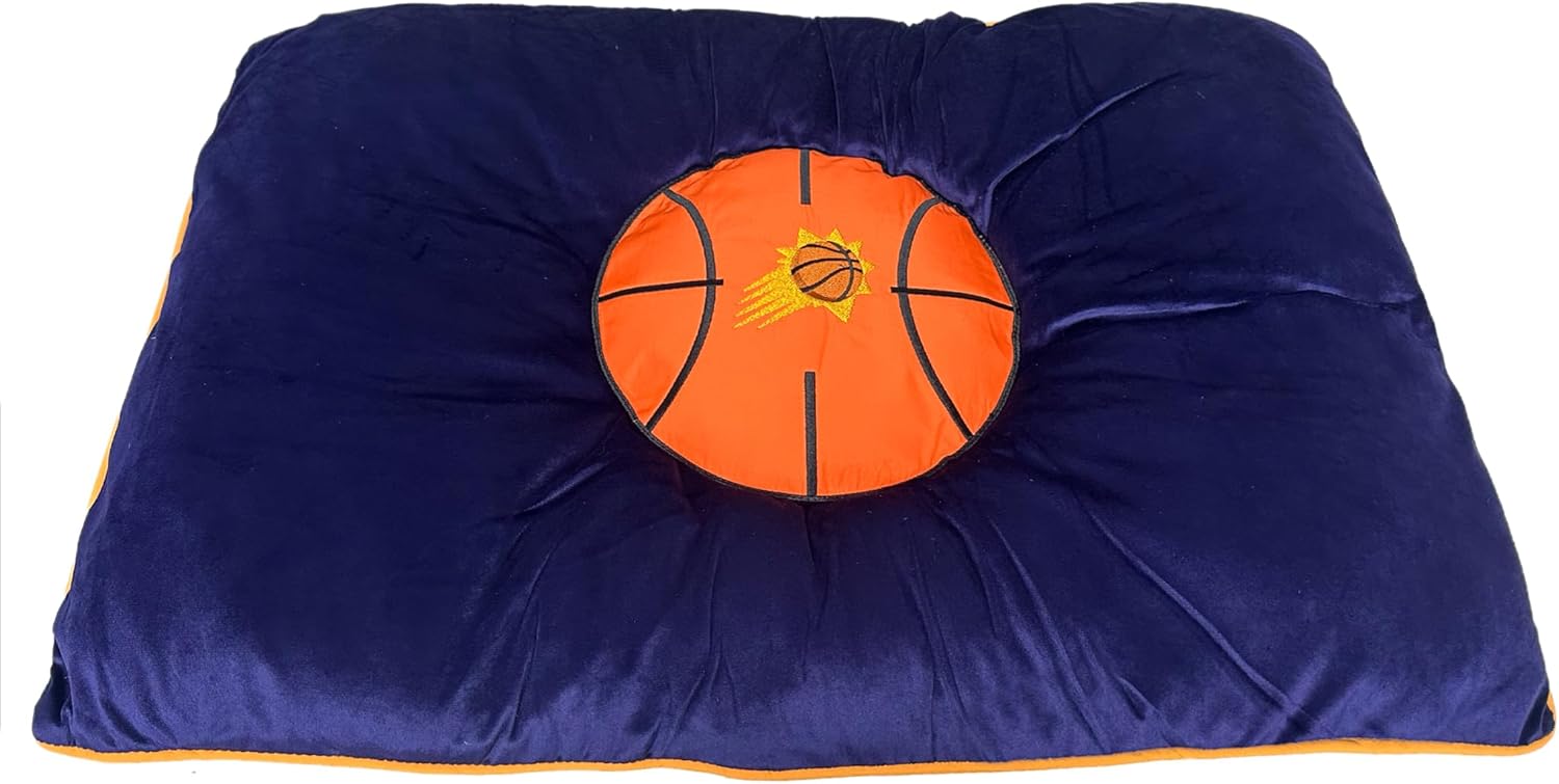 NBA Phoenix Suns Dog Mattress Pillow Bed Basketball Plush Soft Pet Bed