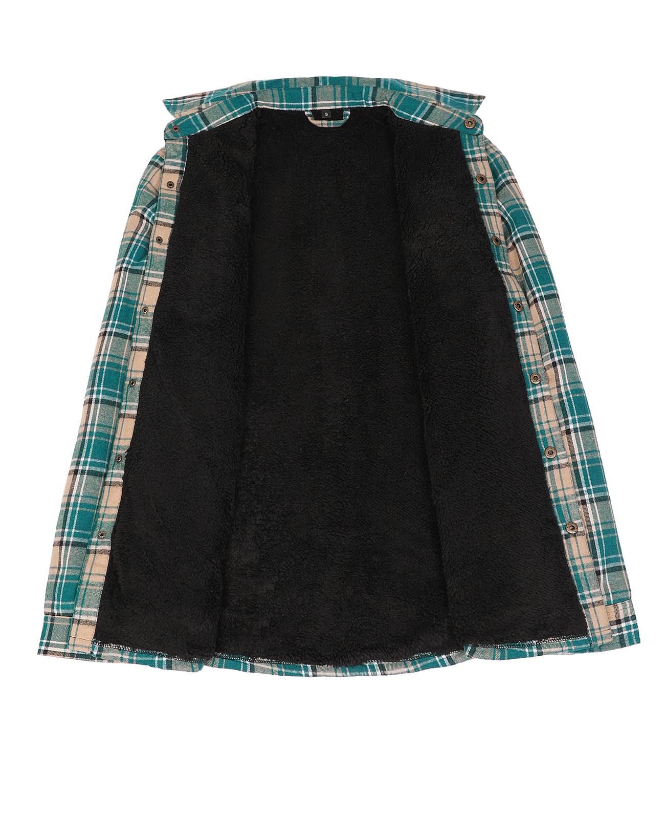 ZENTHACE Mens Flannel Shacket Jacket giacca flanella uomo Uomo