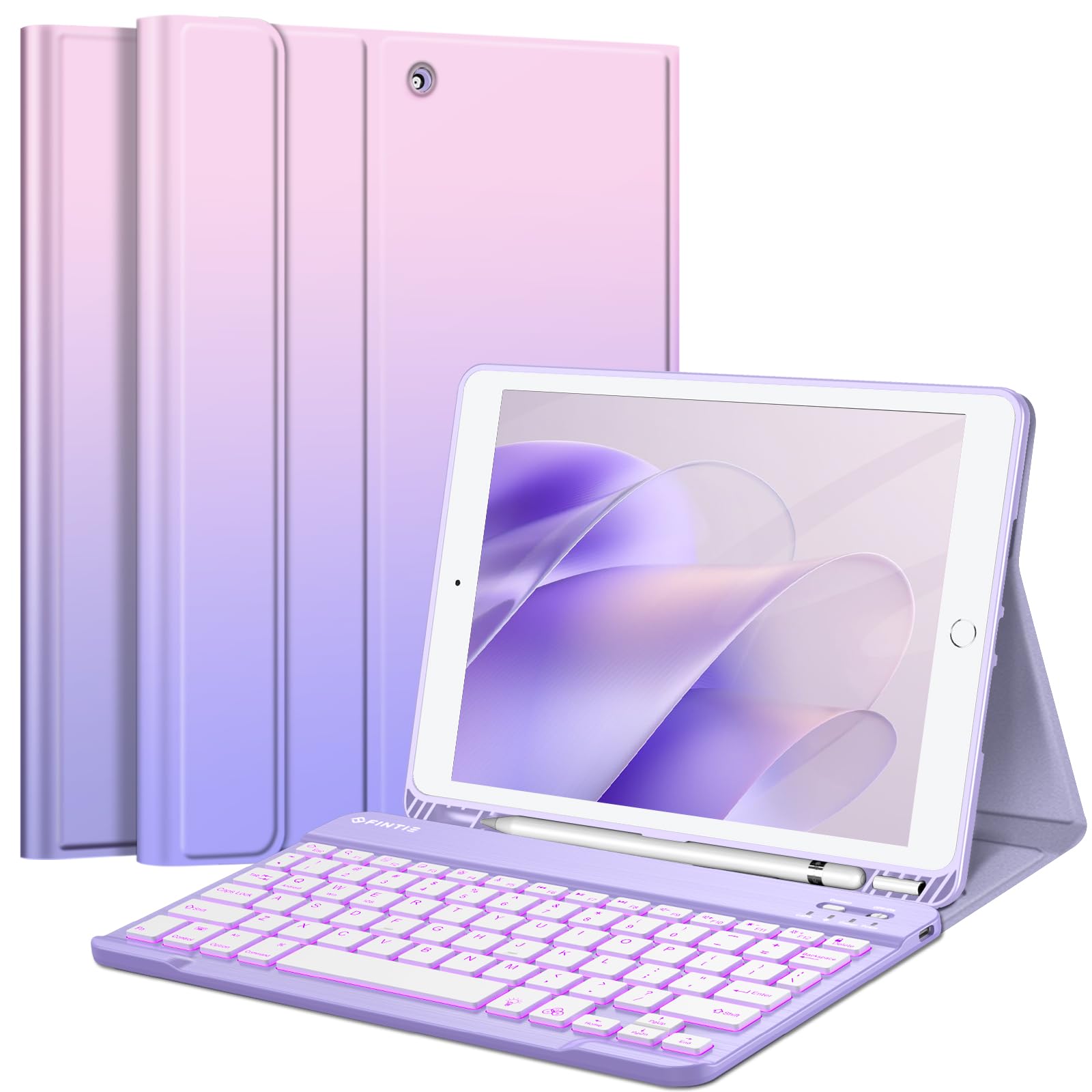Fintie フィンティー ケース iPad 9.7 リー シーティール 242 Amazon.com: FINTIE Backlit Keyboard Case for iPad 9th / 8th / 7th