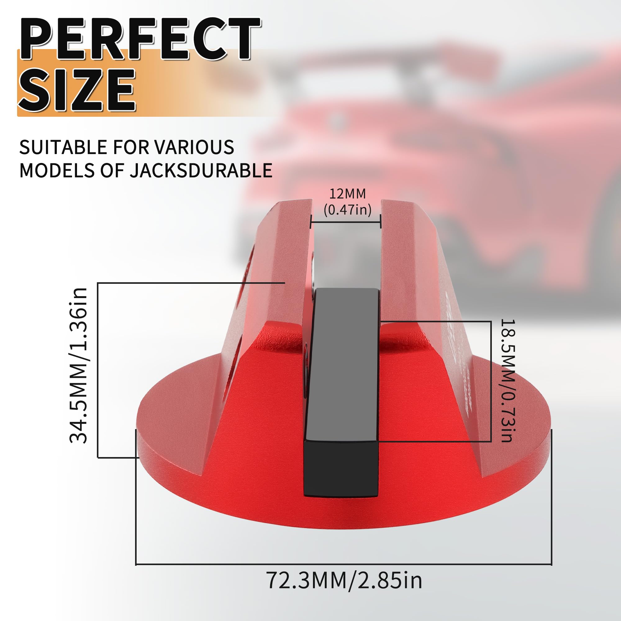 LIFSHP Aluminum Magnetic Jack Pad - Protect Pinch Weld -3 LIFSHP Aluminum Magnetic Jack Pad - Protect Pinch Weld -3