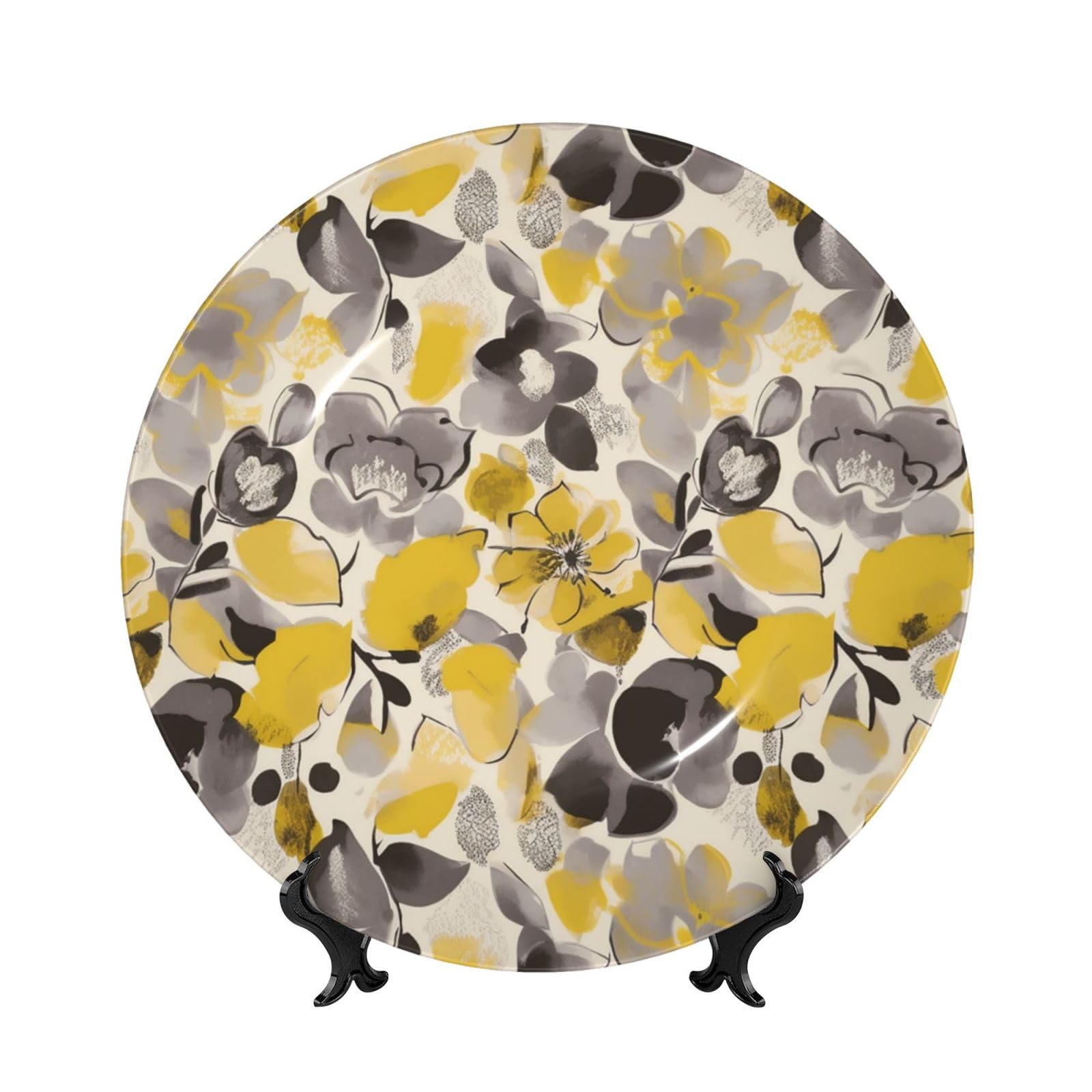 Assiette décorative en porcelaine avec support le cadeau d'art idéal pour bureau