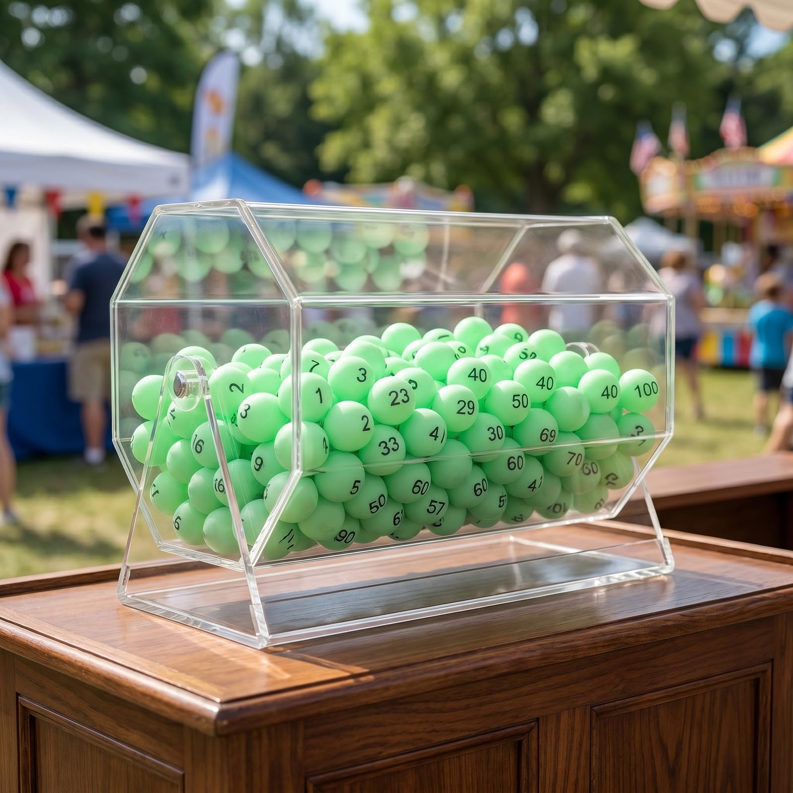 Toyvian 100 pelotas de ping pong numeradas a granel, pelotas de tenis de mesa numeradas a granel, bingo de lotería de plástico de 35 mm para rifa y para noche de juegos, carnaval, máquinas