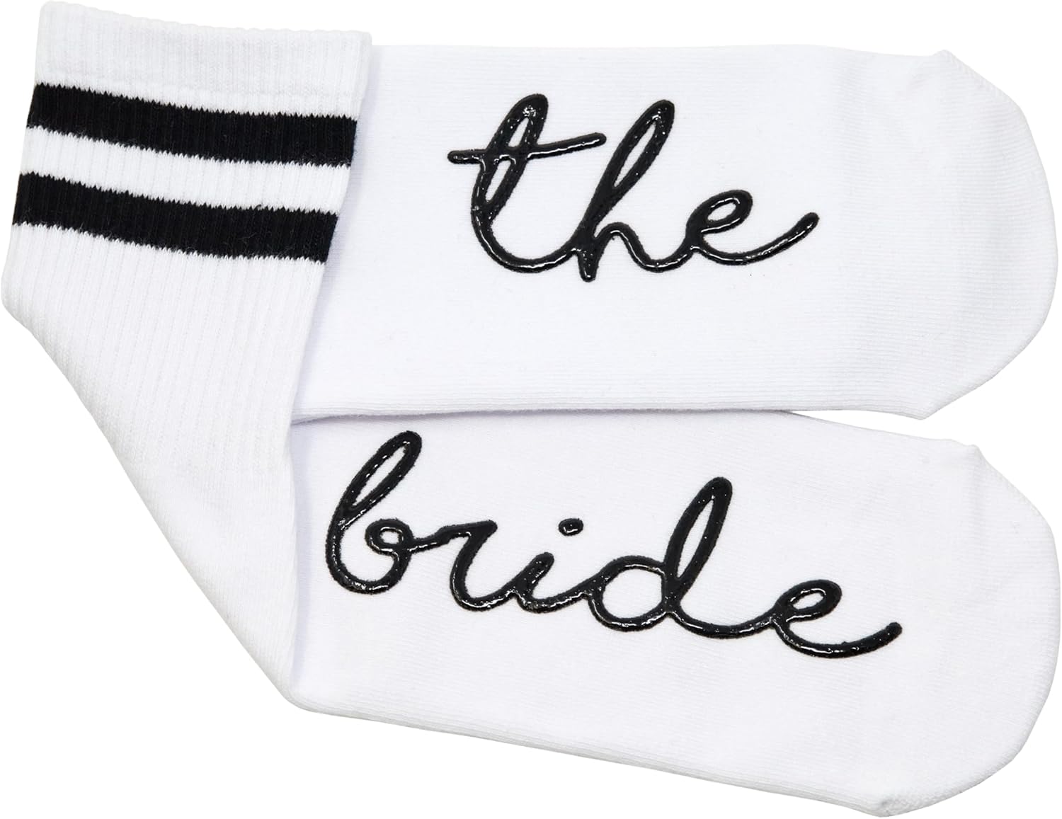 Funky Junque Bride Socks for Bachelorette Party Favors, Bridesmaid Gifts, 100% Cotton Crew Socks, Bridal Shower Accessories