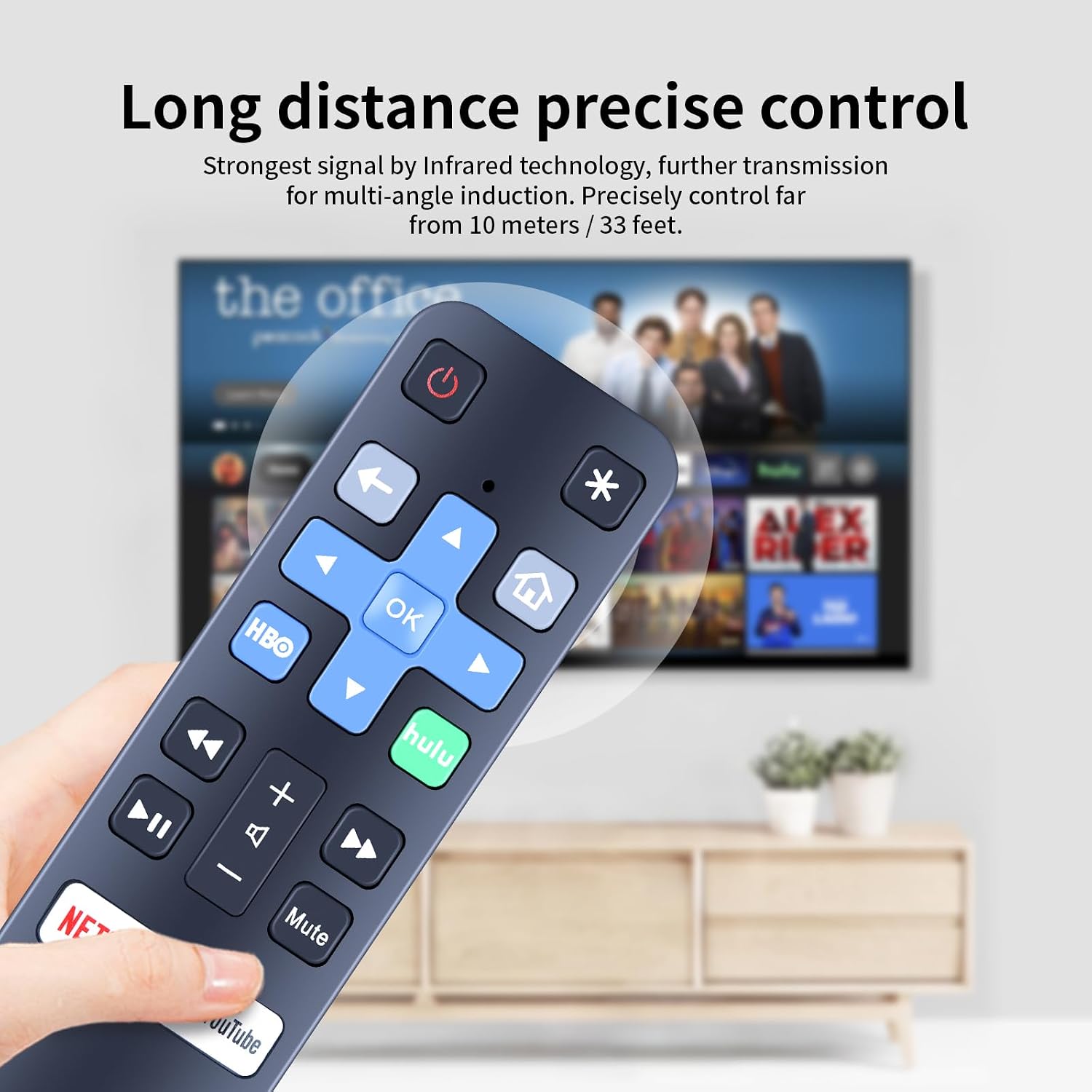 New Basic Replacement Remote Control Compatible with Element TV EL4KAMZ4317 EL4KAMZ5017 EL4KAMZ5517 EL4KAMZ6517 (Without Voice Recognition Function) image 5