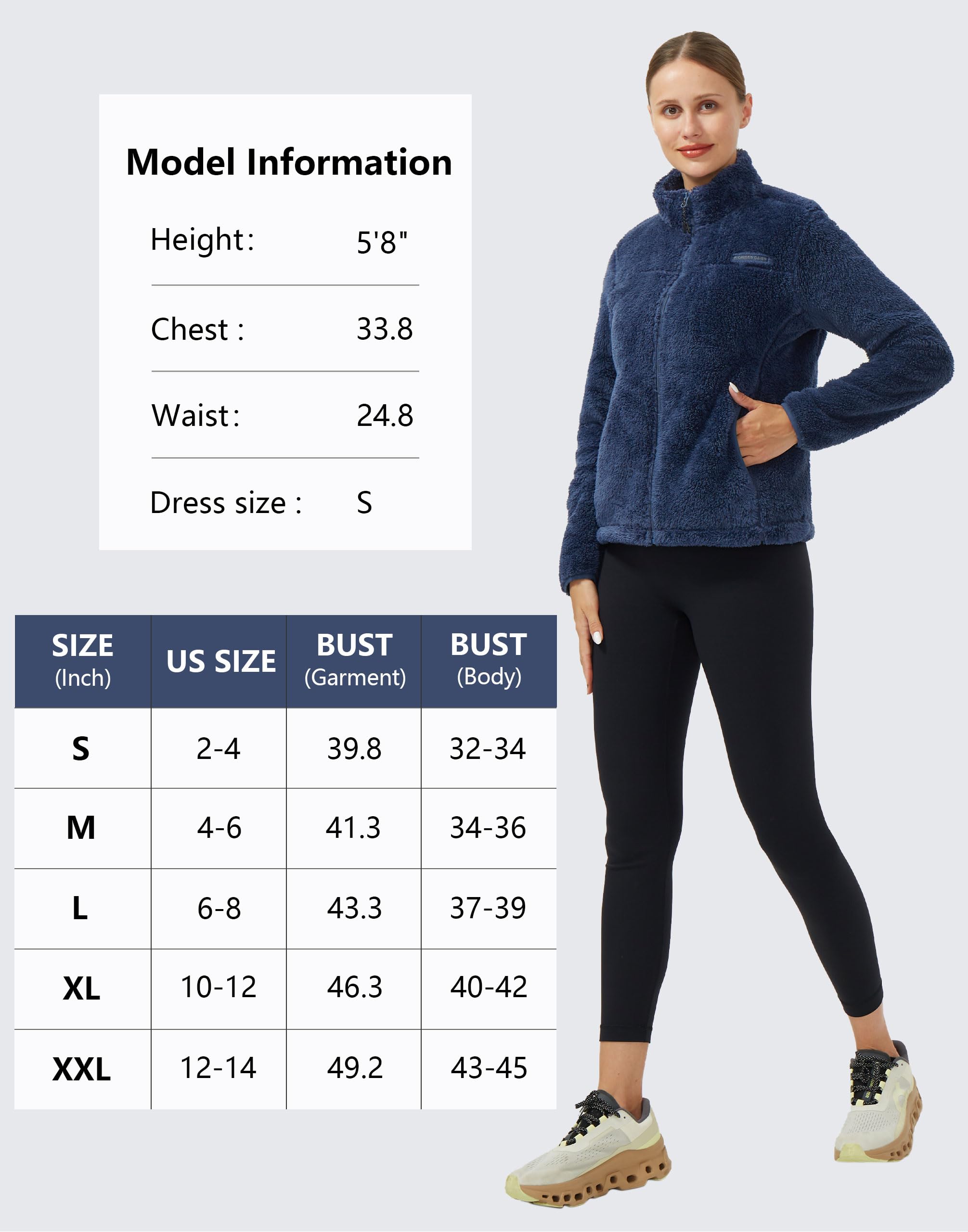 Pioneer Camp Veste polaire pelucheuse légère avec fermeture éclair intégrale pour femme, manteau en polaire chaude et douce pour printemps, automne, hiver